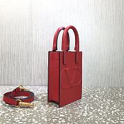 Valentino Mini Garavani Vlogo Walk Tote Bag Red Size 11 cm - 6