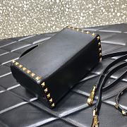Valentino Rockstud Alcove Box Bag Black WAX0NO Size 19 cm - 2