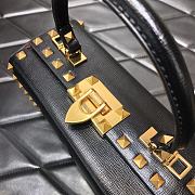 Valentino Rockstud Alcove Box Bag Black WAX0NO Size 19 cm - 4