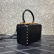 Valentino Rockstud Alcove Box Bag Black WAX0NO Size 19 cm - 3