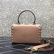 Valentino Rockstud Alcove Box Bag Rose Cannelle WAX0NO Size 19 cm - 5
