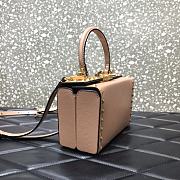 Valentino Rockstud Alcove Box Bag Rose Cannelle WAX0NO Size 19 cm - 3
