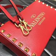 Valentino Rockstud Alcove Box Bag Red WAX0NO Size 19 cm - 4