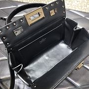 Valentino Rockstud Alcove Box Bag With All-Over Black Studs DAN0NO 19 cm - 2