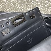 Valentino Rockstud Alcove Box Bag With All-Over Black Studs DAN0NO 19 cm - 5