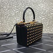 Valentino Rockstud Alcove Box Bag With All-Over Gold-tone Studs DAN0NO 19 cm - 2
