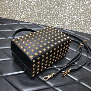 Valentino Rockstud Alcove Box Bag With All-Over Gold-tone Studs DAN0NO 19 cm - 6