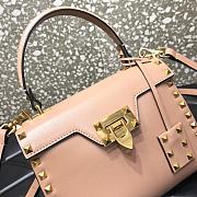 Valentino Small Rockstud Alcove Handbag Rose Cannelle WAX0NO Size 22 cm - 6
