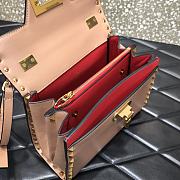 Valentino Small Rockstud Alcove Handbag Rose Cannelle WAX0NO Size 22 cm - 4