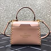 Valentino Small Rockstud Alcove Handbag Rose Cannelle WAX0NO Size 22 cm - 2