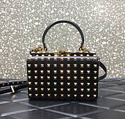 Valentino Rockstud Alcove Box Bag With All-Over Gold-tone Studs DAN0NO 19 cm - 1