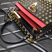 Valentino Small All-Over Gold-tone Studs Alcove Handbag DAN0NO Size 22 cm - 3