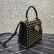 Valentino Small All-Over Gold-tone Studs Alcove Handbag DAN0NO Size 22 cm - 5