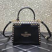 Valentino Small All-Over Gold-tone Studs Alcove Handbag DAN0NO Size 22 cm - 4