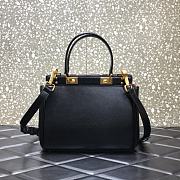 Valentino Medium Rockstud Alcove Handbag Black BQZ0NO Size 23 cm - 3