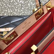 Valentino Medium Rockstud Alcove Handbag Rose Cannelle BQZ0NO Size 23 cm - 6