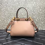 Valentino Medium Rockstud Alcove Handbag Rose Cannelle BQZ0NO Size 23 cm - 4