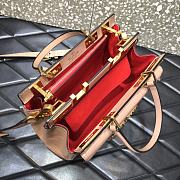 Valentino Medium Rockstud Alcove Handbag Rose Cannelle BQZ0NO Size 23 cm - 3