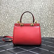 Valentino Medium Rockstud Alcove Handbag Red BQZ0NO Size 23 cm - 6