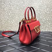 Valentino Medium Rockstud Alcove Handbag Red BQZ0NO Size 23 cm - 5