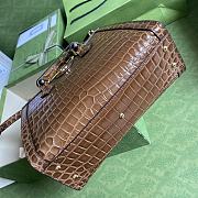 Gucci Diana Small Crocodile Tote Bag Brown 660195 Size 27 cm - 5
