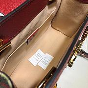 Gucci Padlock Monogram Flora Shoulder Bag in Red 498156 Size 26x18x10 cm - 3