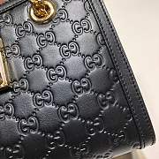 Gucci Padlock Signature Shoulder Bag Black 498156 Size 26x18x10 cm - 5