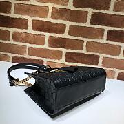 Gucci Padlock Signature Shoulder Bag Black 498156 Size 26x18x10 cm - 3