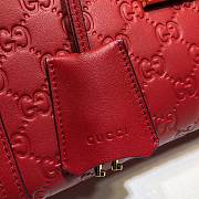 Gucci Padlock Signature Shoulder Bag Red 498156 Size 26x18x10 cm - 5