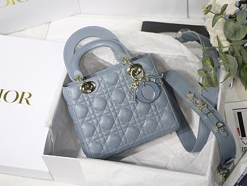 Dior Lady Dior My ABCDIOR Bag SKy Blue M0538 Size 20 cm