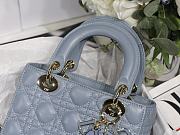 Dior Lady Dior My ABCDIOR Bag SKy Blue M0538 Size 20 cm - 6