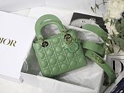 Dior Lady Dior My ABCDIOR Bag Avocado Green M0538 Size 20 cm - 1