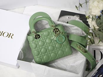 Dior Lady Dior My ABCDIOR Bag Avocado Green M0538 Size 20 cm