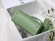 Dior Lady Dior My ABCDIOR Bag Avocado Green M0538 Size 20 cm - 5