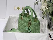 Dior Lady Dior My ABCDIOR Bag Avocado Green M0538 Size 20 cm - 3