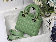 Dior Lady Dior My ABCDIOR Bag Avocado Green M0538 Size 20 cm - 2