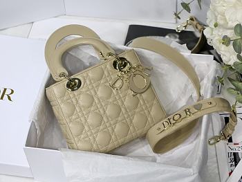 Dior Lady Dior My ABCDIOR Bag Beige M0538 Size 20 cm