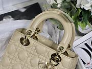 Dior Lady Dior My ABCDIOR Bag Beige M0538 Size 20 cm - 6