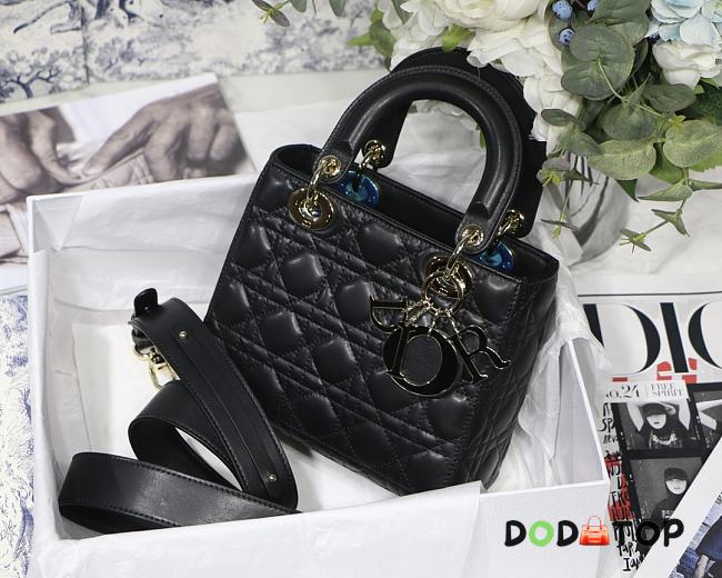 Dior Lady Dior My ABCDIOR Bag Black M0538 Size 20 cm - 1