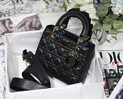 Dior Lady Dior My ABCDIOR Bag Black M0538 Size 20 cm - 1