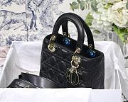 Dior Lady Dior My ABCDIOR Bag Black M0538 Size 20 cm - 2