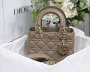 Dior Lady Dior My ABCDIOR Bag Dark Beige M0538 Size 20 cm - 4