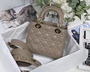 Dior Lady Dior My ABCDIOR Bag Dark Beige M0538 Size 20 cm - 6