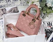 Dior Lady Dior My ABCDIOR Bag Powder Pink M0538 Size 20 cm - 1