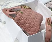 Dior Lady Dior My ABCDIOR Bag Powder Pink M0538 Size 20 cm - 2
