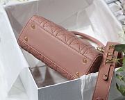 Dior Lady Dior My ABCDIOR Bag Powder Pink M0538 Size 20 cm - 3