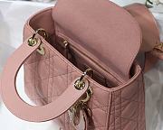 Dior Lady Dior My ABCDIOR Bag Powder Pink M0538 Size 20 cm - 4