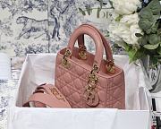 Dior Lady Dior My ABCDIOR Bag Powder Pink M0538 Size 20 cm - 5