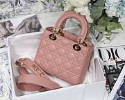Dior Lady Dior My ABCDIOR Bag Powder Pink M0538 Size 20 cm - 6