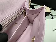 Chanel Small Flap Bag With Top Handle Pastel Pink AS2478 Size 22.5 cm - 5